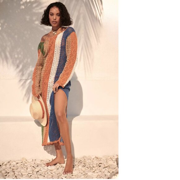 mahila Sweaters - Mahila Crochet Cardigan Sweater size XS new with tag nwt